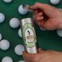 Personalised Golf Beer Can With Three Golf Balls, thumbnail 3 of 4