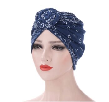 Pre Tied Chemo Headwear Turban Headwrap Front Knot, 6 of 7
