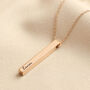 Personalised Solid 9ct Gold Bar Necklace, thumbnail 3 of 12