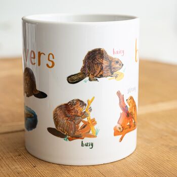 'Beavers' Ceramic Animal Mug, 3 of 7
