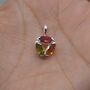 Pink Green Mixed Tourmaline Pendant: October Birthstone, thumbnail 6 of 10