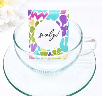 60th Birthday Tea Gift Set | Milestone Birthdays, 8 of 12