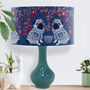Chinoiserie Pug Lampshade On Blue, thumbnail 1 of 5