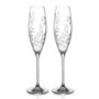 Personalised Set Of Two Floral Crystal Champagne Flutes, thumbnail 10 of 10