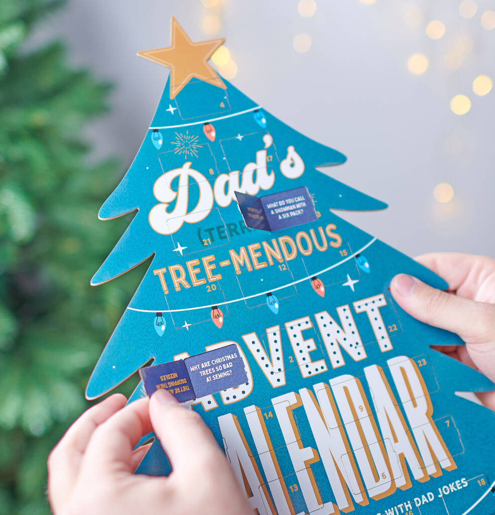 Personalised Funny Dad Joke Advent Calendar, 1 of 5