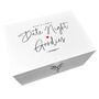 Personalised White Couples Date Night Treat Box Three Sizes, thumbnail 9 of 10