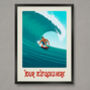 Personalised Male Surfer Poster, thumbnail 1 of 6