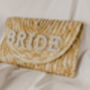 Bride Woven Straw Clutch, thumbnail 1 of 4