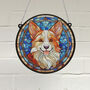 Corgi Stained Glass Effect Suncatcher, thumbnail 1 of 3