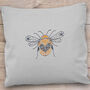 Whimsical Bumblebee Cushion Beginners Embroidery Kit, thumbnail 3 of 5