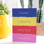 Variety Pack Of Six Striped Bright Christmas Cards, thumbnail 1 of 2