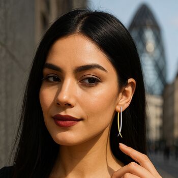 Sterling Silver Long Drop Spiked Ear Jacket Earrings, 4 of 7