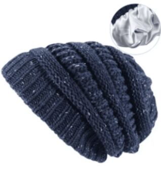 Chemo Headwear Beanie Hat Satin Lined Winter, 9 of 12