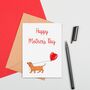 Large Size Sausage Dog With Balloon Mother's Day Card, thumbnail 2 of 2
