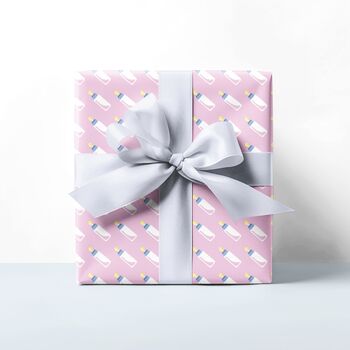 Adorable Baby Bottle Gift Wrapping Paper – Luxury And Sustainability Combined, 6 of 11