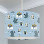 Dragons, Knights And Castles Children's Lampshade, Blue, thumbnail 1 of 5