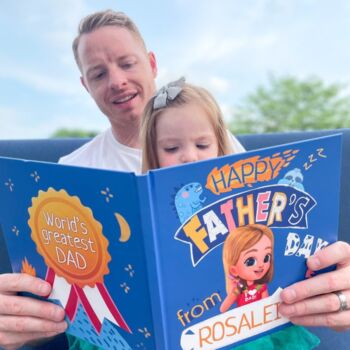 Personalised Father's Day Book 'Happy Father's Day', 2 of 10