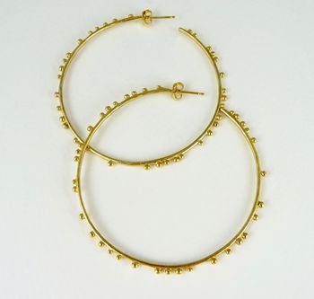 Large Granulation Gypsy Hoops, 5 of 6