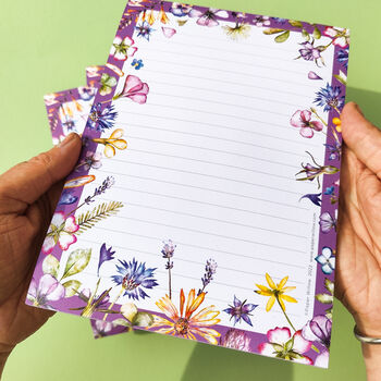 Pressed Flowers A5 Notepad, 3 of 5