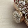 Maroon Handcrafted Embroidered Oval Clutch Bag, thumbnail 10 of 10