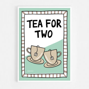 Tea For Two Print Three Colour Options, 8 of 11