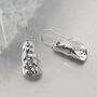 Sterling Silver Pine Earrings, thumbnail 3 of 5