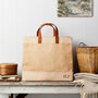 Monogram Base Market Tote In Natural Jute, thumbnail 1 of 2