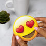 Phwoar! Smiley Emoji Valentines Card And Pvc Coaster, thumbnail 2 of 4