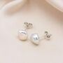 Dot Keshi Pearl Stud Earrings, thumbnail 1 of 3