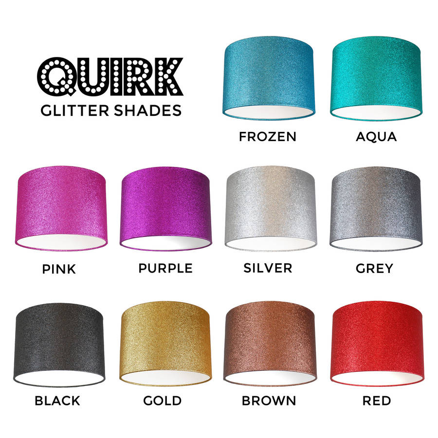 Glitter Lamp Shade Uk Design Ideas Glitter Lampshade Choice Of Colours By Quirk Notonthehighstreet Com