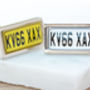 Personalised Car Number Plate Cufflinks, thumbnail 4 of 9