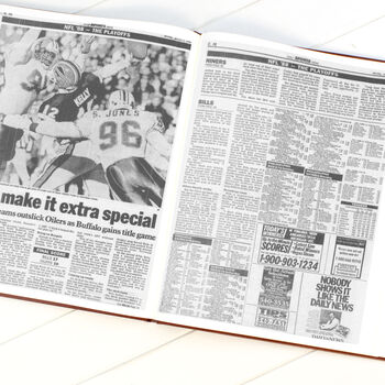 Buffalo Bills Personalised Gift Newspaper Book, 8 of 11