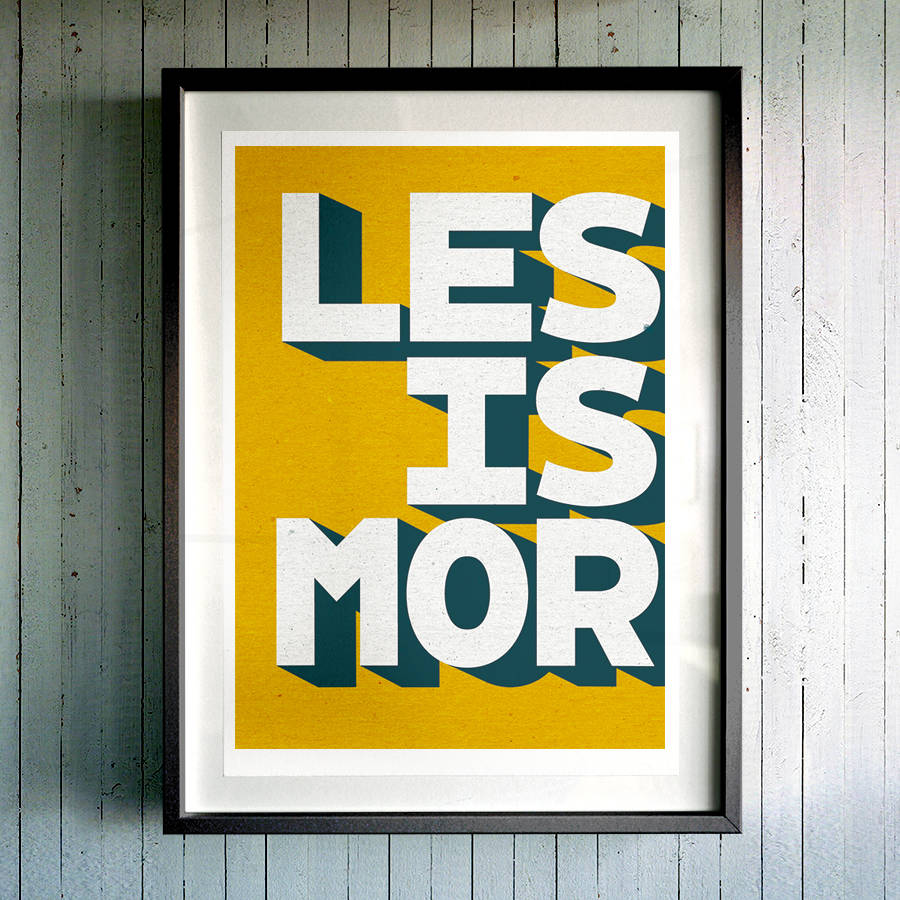 'Less Is More' Fine Art Giclée Print By Muro Buro