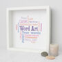 Personalised 30th Birthday Word Art Gift For Her, thumbnail 4 of 10