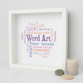 Personalised 30th Birthday Word Art Gift For Her, 4 of 10