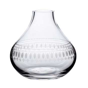Ovals Design Small Crystal Vase, 2 of 2