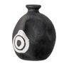 Mika Deco Vase, Black, Terracotta, thumbnail 3 of 3