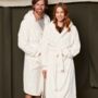 Personalised Premium Sherpa Hooded Cuffed Robe, thumbnail 1 of 5