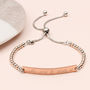 Personalised 18ct Rose Gold Plated And Silver Bracelet, thumbnail 1 of 3