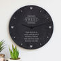 Personalised Home Sweet Home Slate Clock, thumbnail 3 of 5
