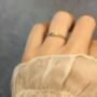 Green Peridot Solitaire Ring Gold Or Silver, thumbnail 3 of 11