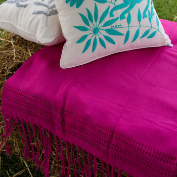 Soft Mexican Throw Woven In Luxurious Cotton, 7 of 8