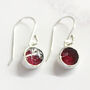 Garnet Gemstone January Birthstone Earrings, thumbnail 1 of 3