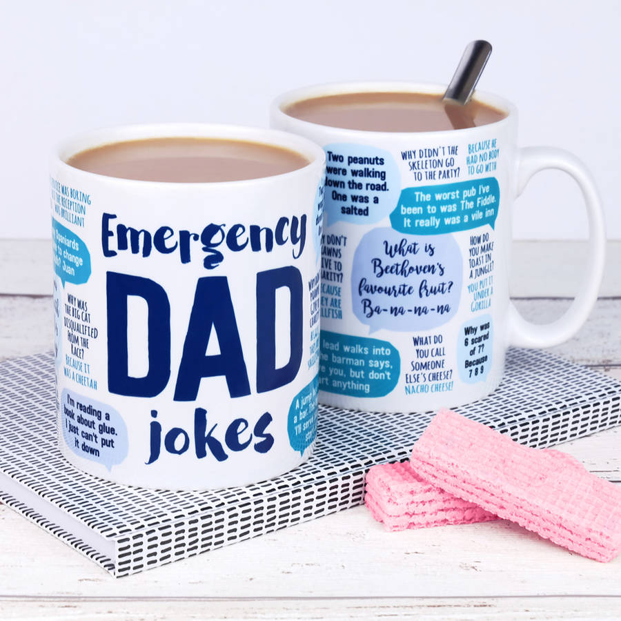 emergency dad jokes mug by paper plane | notonthehighstreet.com