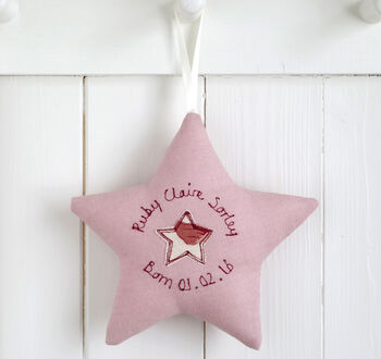 Personalised Embroidered Hanging Star Gift, 7 of 11