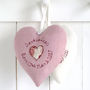 Personalised New Baby Girl Heart Gift, thumbnail 1 of 12