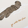 Otter Art Print For Children, thumbnail 2 of 2