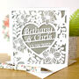Personalised Wedding Day Or First Anniversary Card, thumbnail 1 of 3