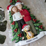 Personalised Couple With Cat Hanging Decoration, thumbnail 2 of 2