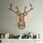 Light Up Rattan Stag Head, thumbnail 2 of 3